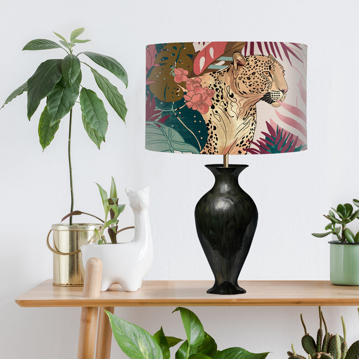 Leopard Bright Tropics Jungle, Lamp shade, Drum, Pendant Lighting