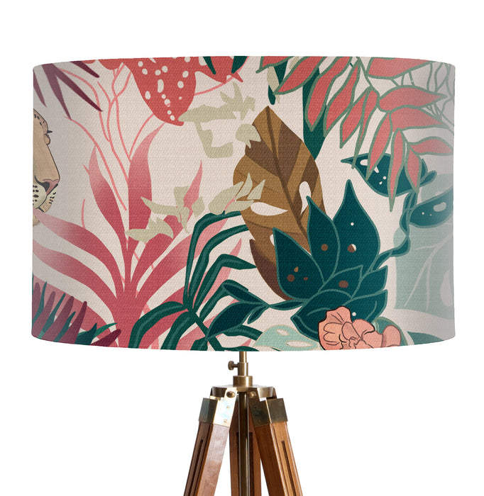 Leopard Bright Tropics Jungle, Lamp shade, Drum, Pendant Lighting