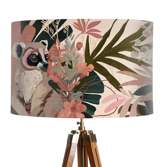 Lemur Bright Tropics Jungle, Lamp shade, Drum, Pendant Lighting