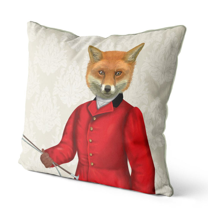 Fox Hunter 3, Portrait, Cushion / Throw Pillow