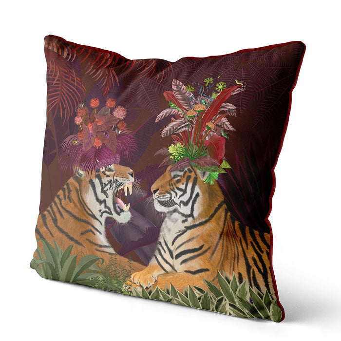 Hot House Tigers, Cushion / Throw Pillow