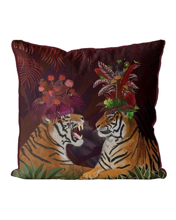 Hot House Tigers, Cushion / Throw Pillow