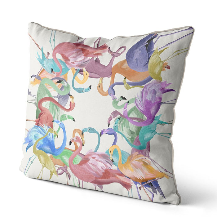 Flamingos in Pastels, Cushion / Throw Pillow
