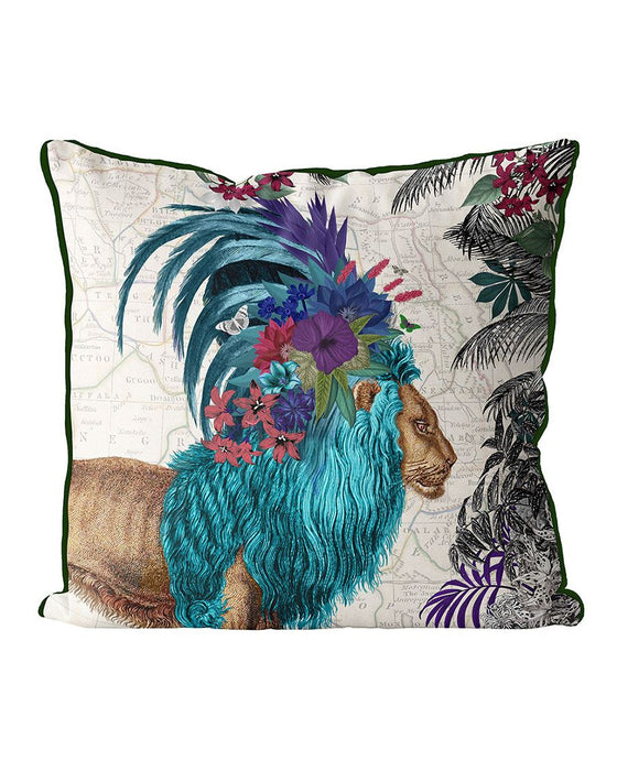 African Lion Cushion / Throw Pillow
