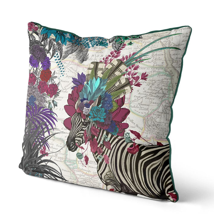 African Zebra, Cushion / Throw Pillow
