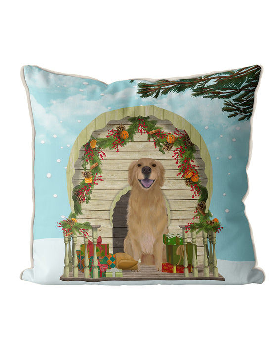Christmas Dog Kennel - Williamsburg, Cushion / Throw Pillow
