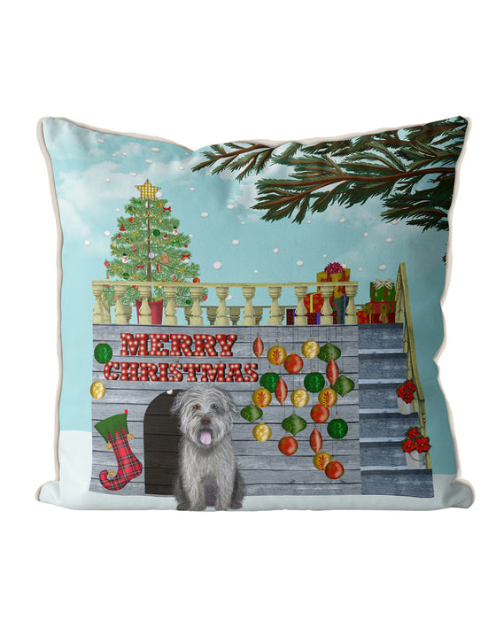 Christmas Kennel - Bauble, Dog Christmas Cushion / Throw Pillow