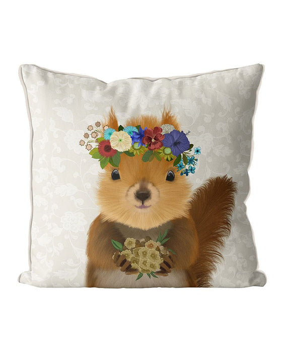 Squirrel Bohemian, Cushion / Throw Pillow