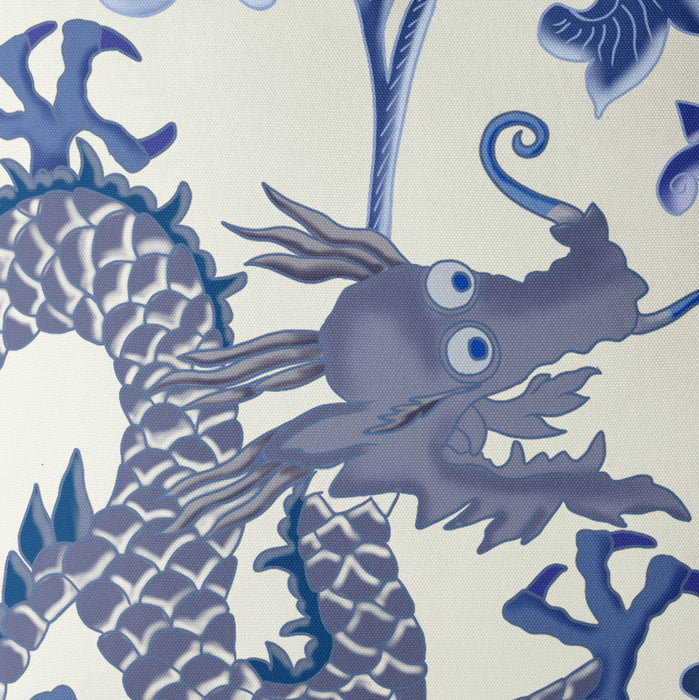 Dragon Garden Cushion – Blue and White Chinoiserie Design