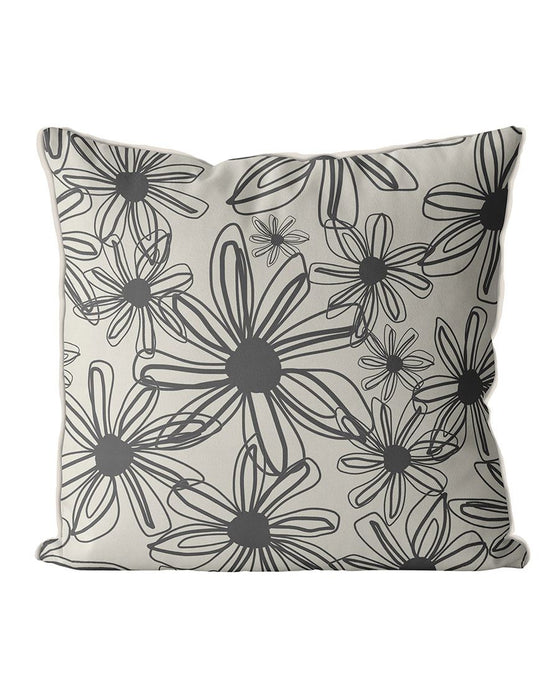 Happy Flowers, Cushion / Throw Pillow