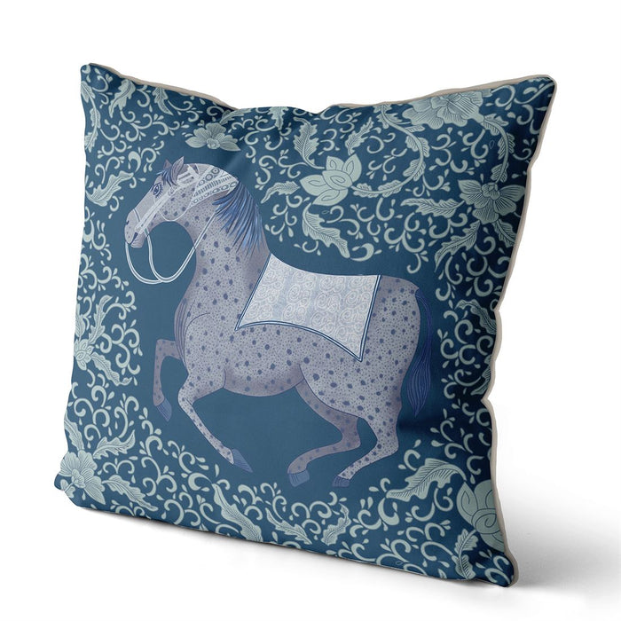 Chinoiserie Horse, Cushion / Throw Pillow