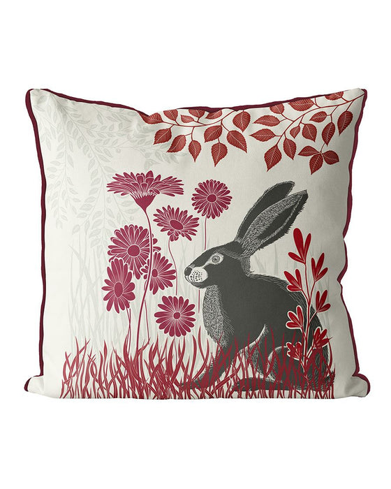 Country Lane Hare 3 Cushion / Throw Pillow