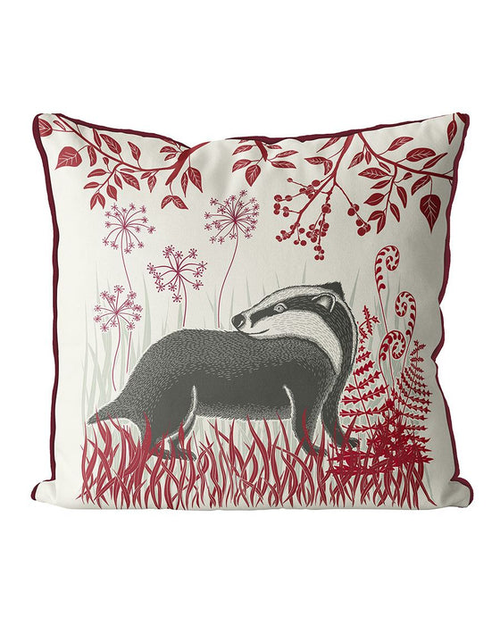 Country Lane Badger 2 Cushion / Throw Pillow
