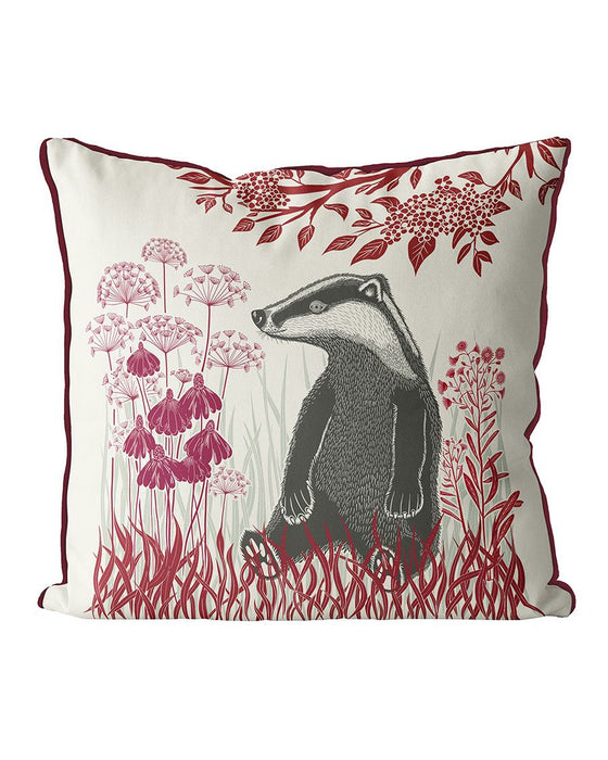 Country Lane Badger 3 Cushion / Throw Pillow