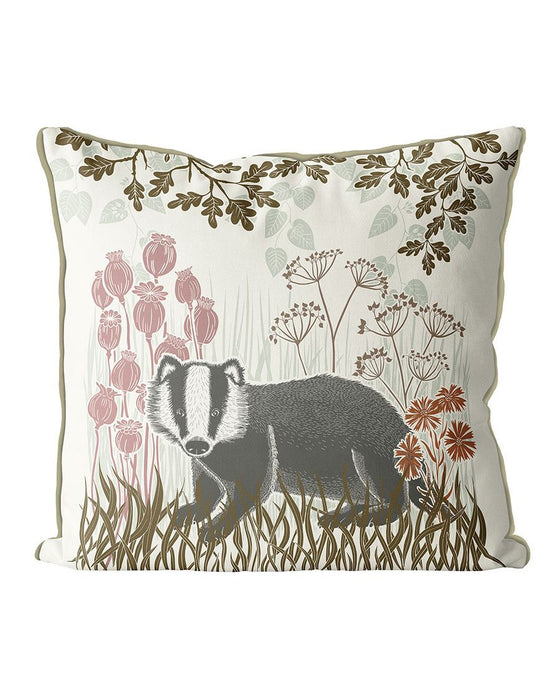 Country Lane Badger 5 Cushion / Throw Pillow