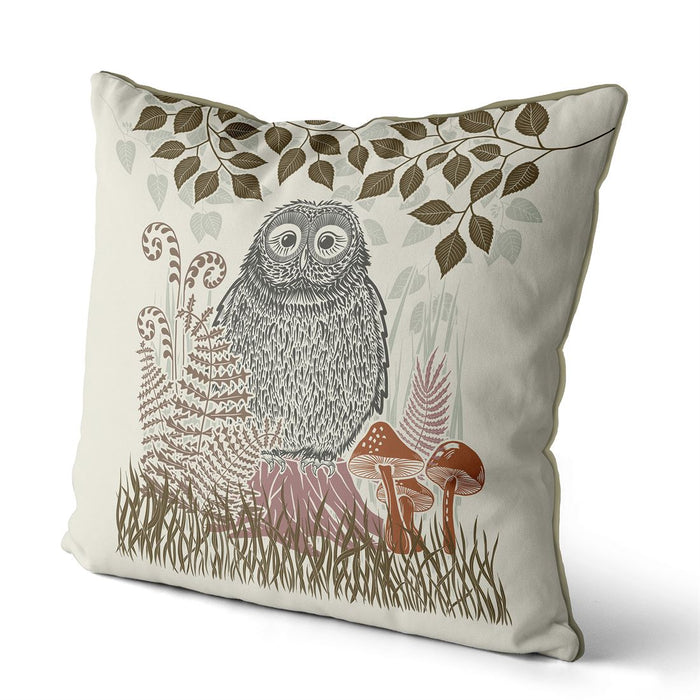 Country Lane Owl 2 Cushion / Throw Pillow