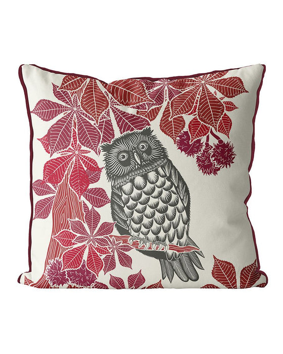 Country Lane Owl 3 Cushion / Throw Pillow