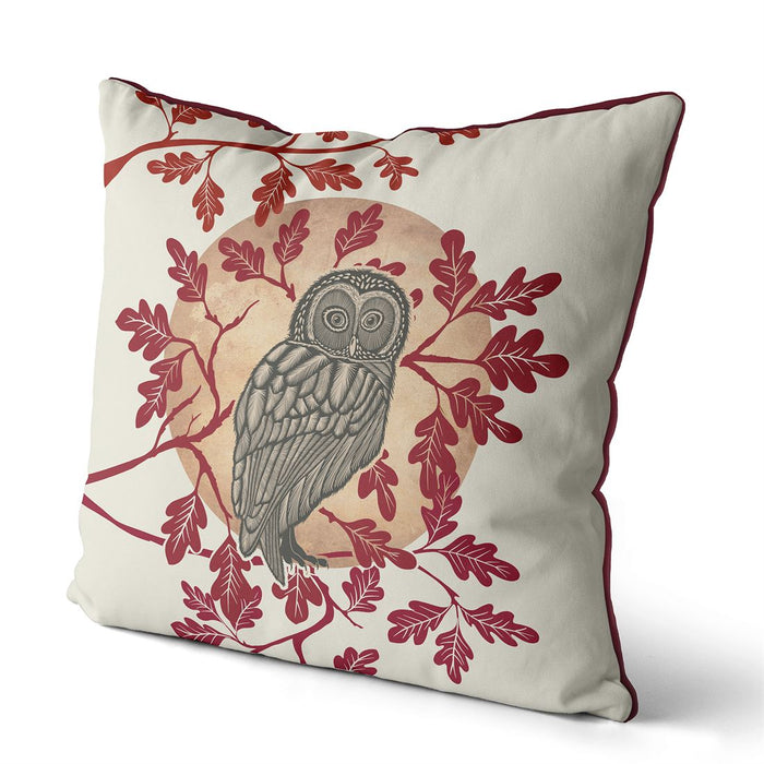 Country Lane Owl 1 Cushion / Throw Pillow