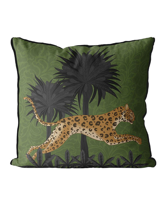 Leaping Leopard, Animalia, Cushion / Throw Pillow