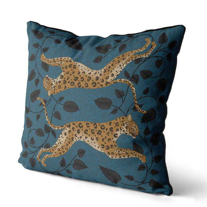 Leopard Twins, Animalia, Cushion / Throw Pillow