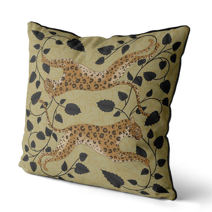 Leopard Twins, Animalia, Cushion / Throw Pillow