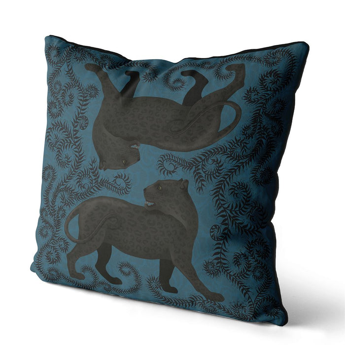 Panther Twins, Animalia, Cushion / Throw Pillow