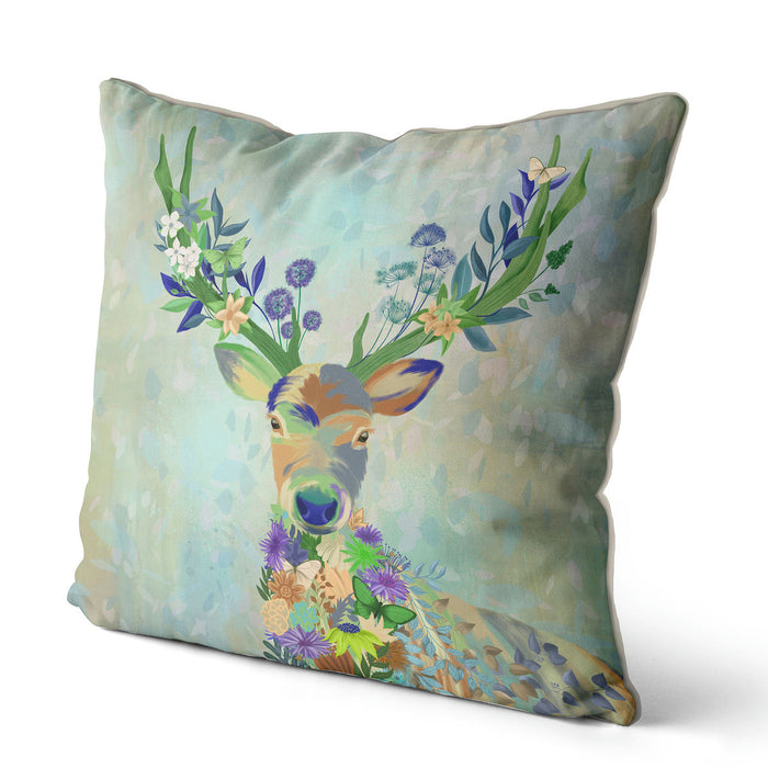 Deer Fantastic Florals, Cushion / Throw Pillow