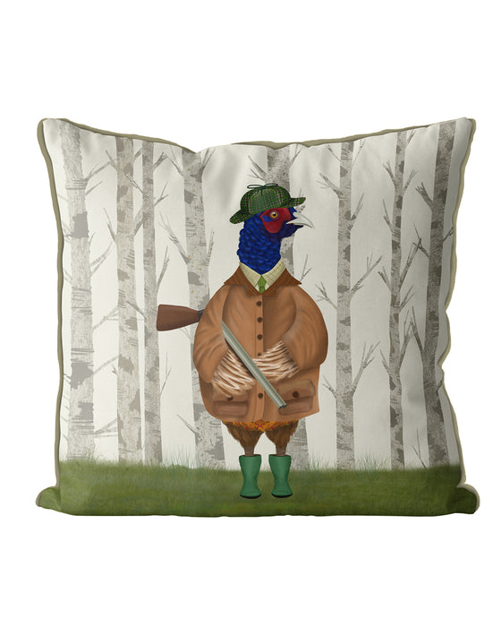 Pheasant shooting party 3, Cushion / Throw Pillow
