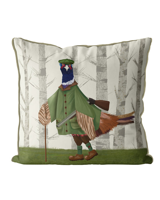 Pheasant shooting party 6, Cushion / Throw Pillow