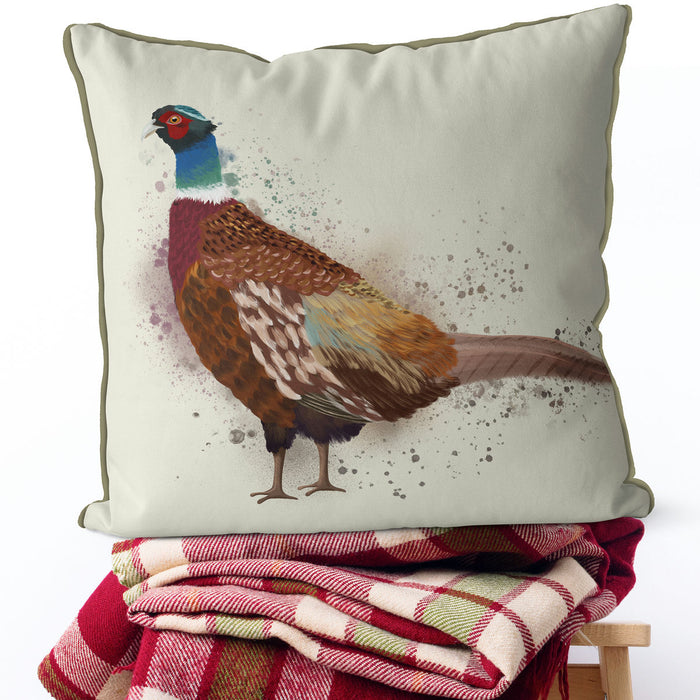Pheasant splash 1, Cushion / Throw Pillow