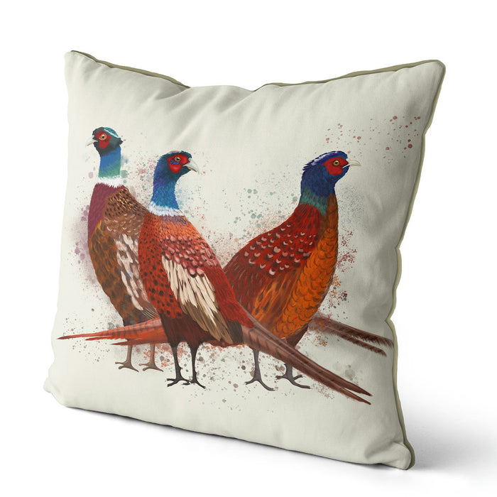 Pheasant splash trio, Cushion / Throw Pillow
