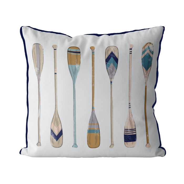 Vintage Style Oars 1, Cushion / Throw Pillow