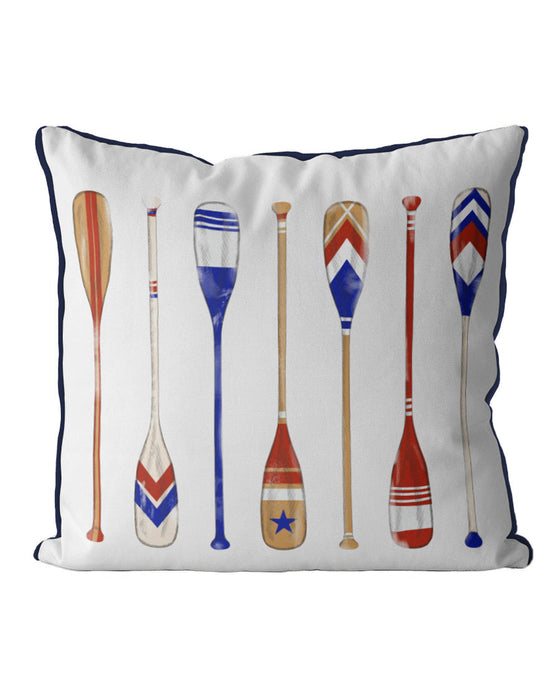 Vintage Style Oars Patriotic Design 1, Cushion / Throw Pillow