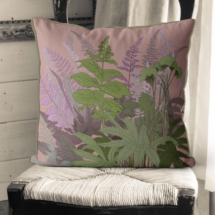 Hedgerow Blues or Blush Botanical Cushion / Throw Pillow