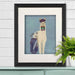 Llama Golfing, Art Print, Canvas Wall Art | Print 14x11inch