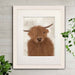 Highland Cow 10, Portrait, Animal Art Print | Print 14x11inch
