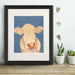 Funny Farm Cow 1, Animal Art Print, Wall Art | Print 14x11inch