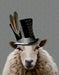 Steampunk Sheep, Animal Art Print, Wall Art | FabFunky