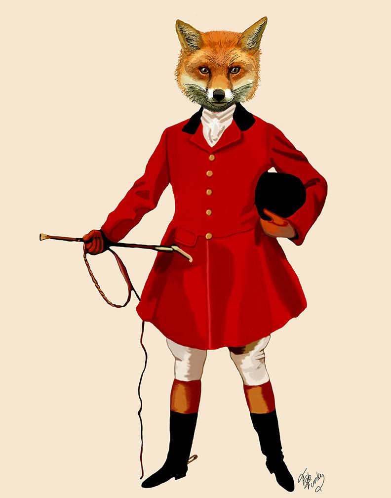 Fox Hunter 2 Full By Fab Funky Canvas Art