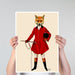Fox Hunter 2, Full, Art Print, Canvas Wall Art | Framed Black