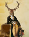 Deer and Chair, Full, Art Print, Canvas Wall Art | FabFunky