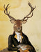 Deer and Chair, Portrait, Art Print, Canvas Wall Art | FabFunky