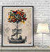 Butterfly Airship, Art Print, Canvas Wall Art | Print 14x11inch