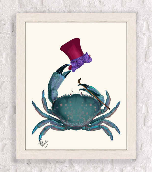 Dandy Crab, Nautical print, Coastal art