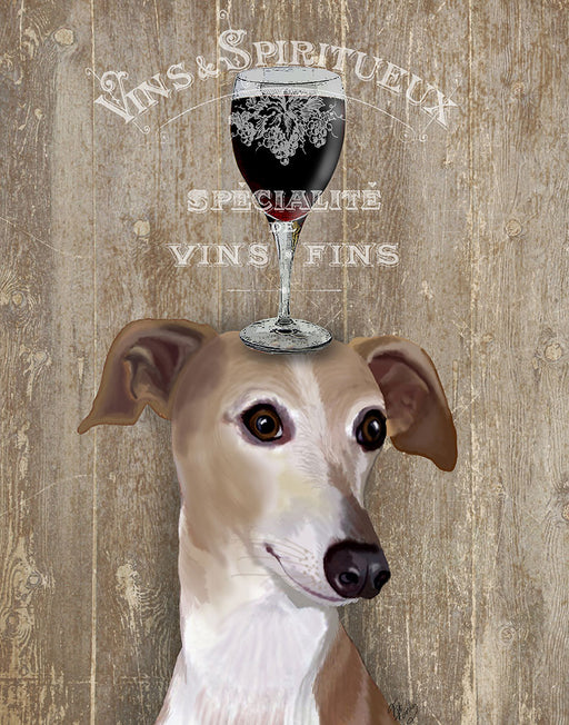 Greyhound, Dog Au Vin, Dog Art Print, Wall art | FabFunky