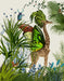 Tropical Giraffe 1, Art Print, Canvas Wall Art | FabFunky