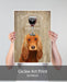 Cocker Spaniel, Dog Au Vin, Dog Art Print, Wall art | Print 18x24inch