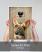 French Bulldog, Dog Au Vin, Dog Art Print, Wall art | Print 18x24inch