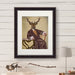 Illustrious Deer, Art Print, Canvas Wall Art | Print 14x11inch