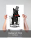 Scottish Terrier in Whisky Tumbler, Dog Art Print, Wall art | Print 18x24inch